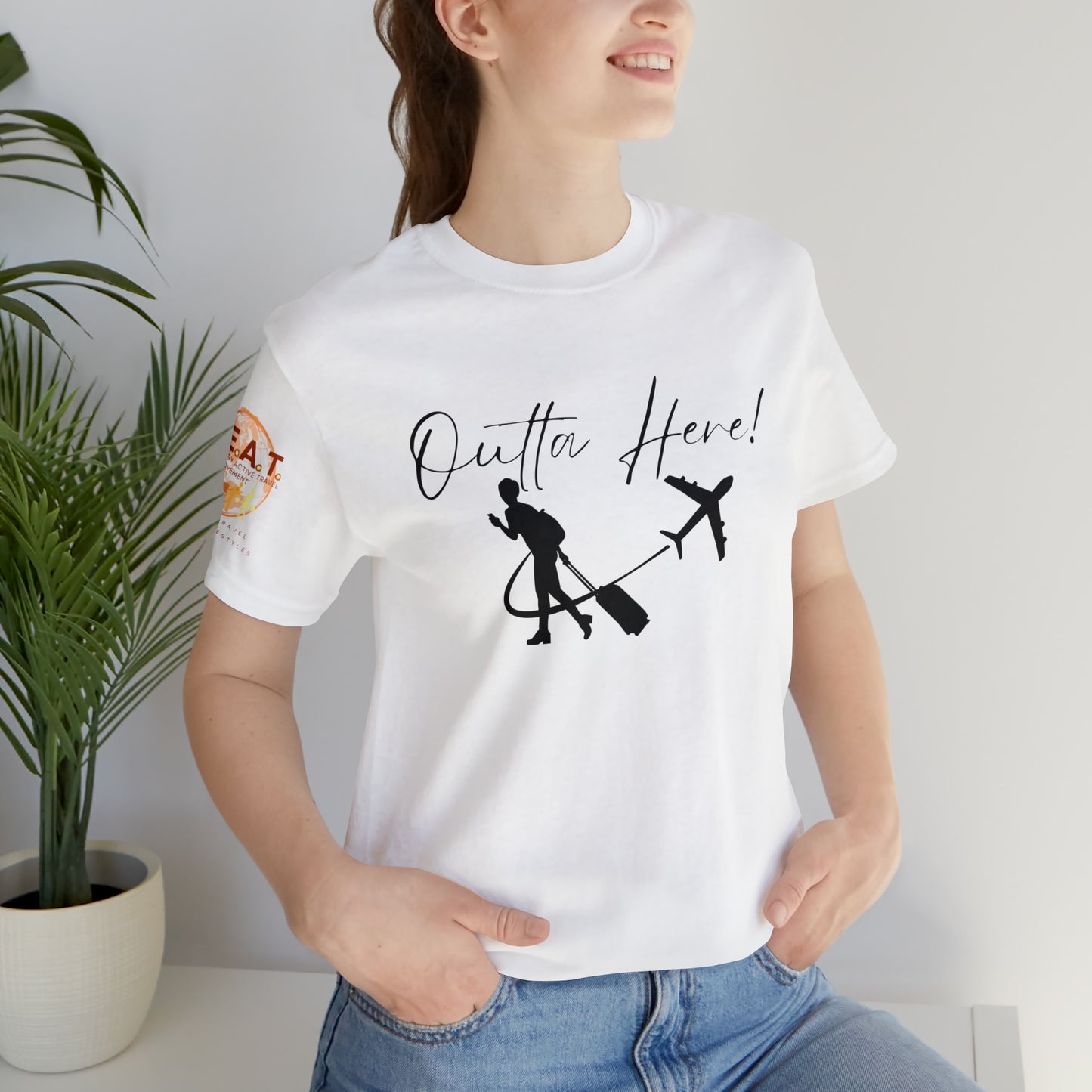 Outta Here! H.E.A.T. Logo Short Sleeve Tee