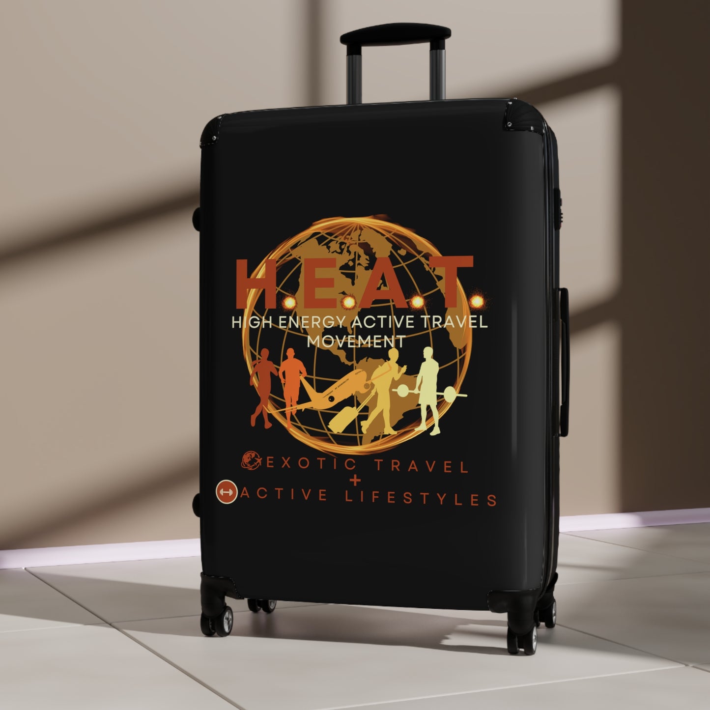 Premium H.E.A.T. Logo Travel Suitcase (Small, Med, Large)