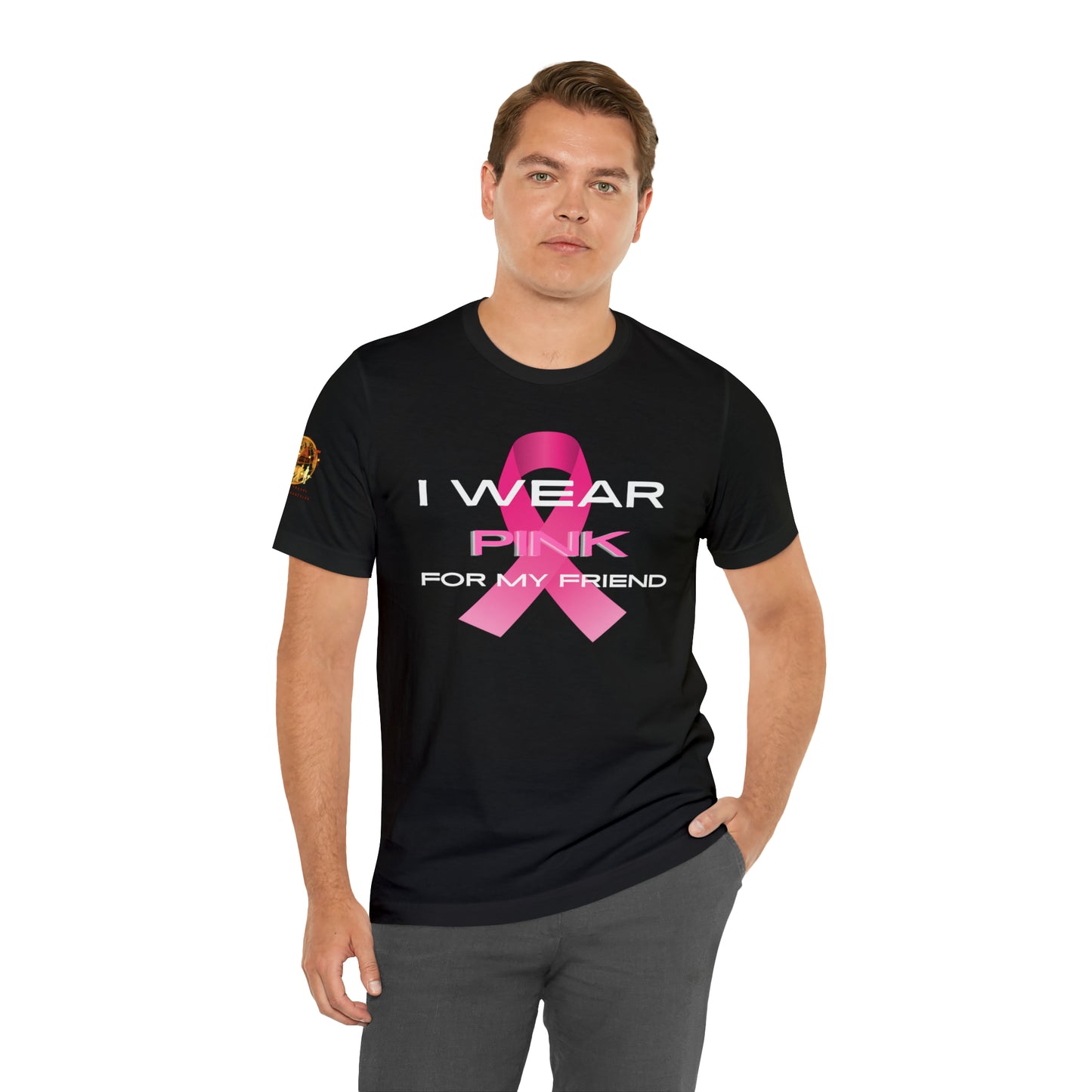 Pink For My Friend Breast Cancer Short Sleeve Tee