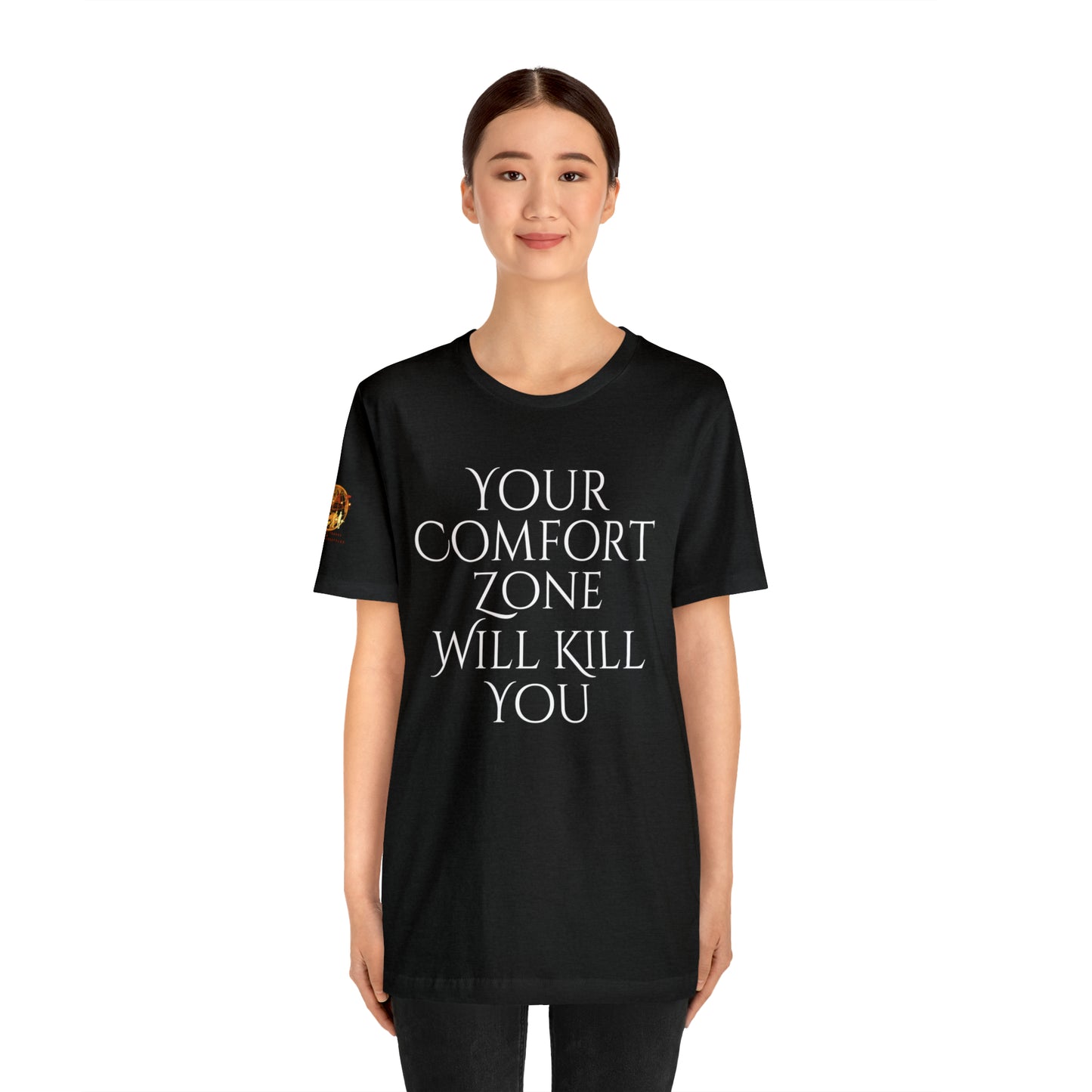 Your Comfort Zone Will Kill You H.E.A.T. Logo Short Sleeve Tee