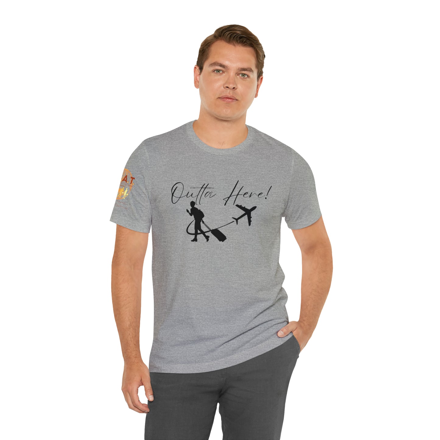 Outta Here! H.E.A.T. Logo Short Sleeve Tee