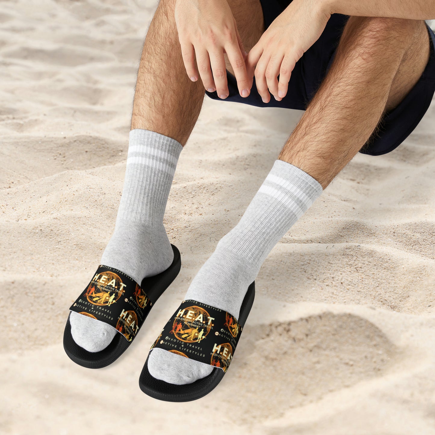 H.E.A.T. Logo Slide Sandals
