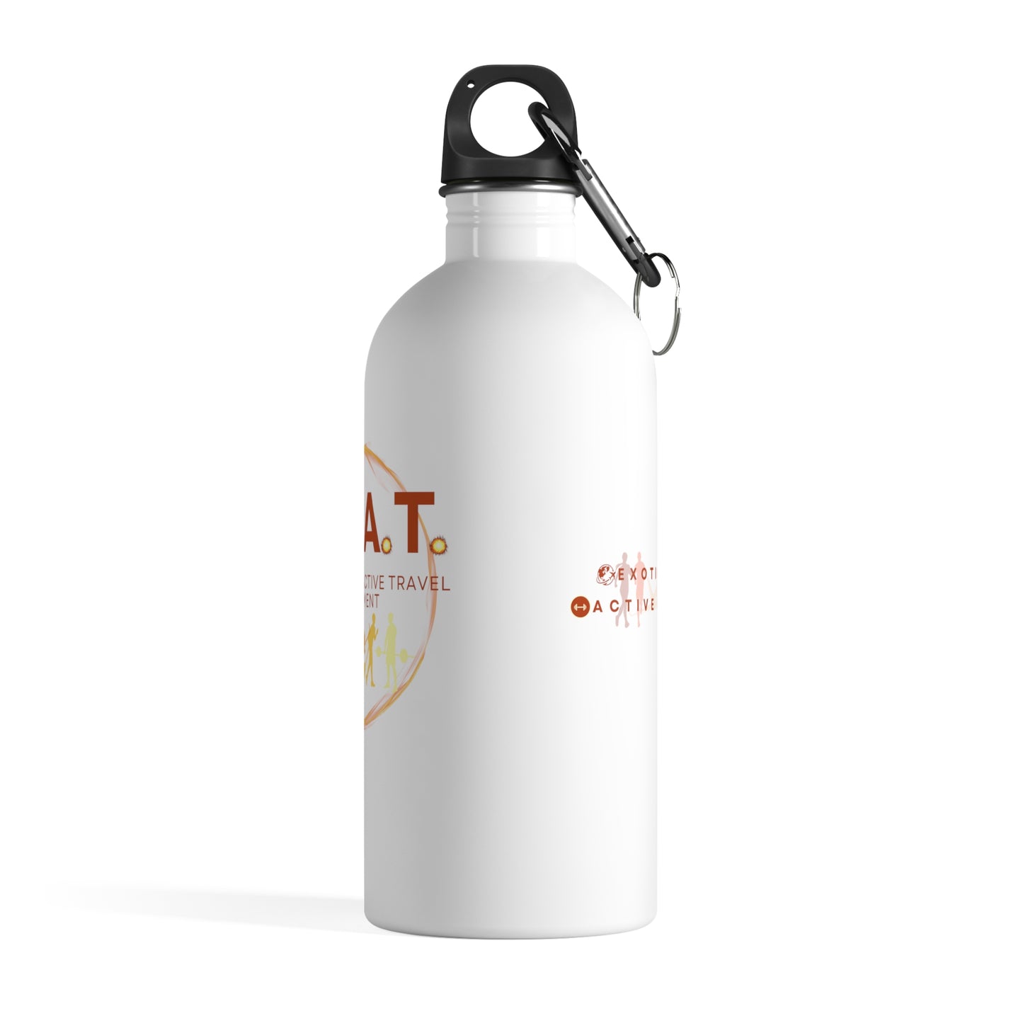 H.E.A.T Logo Stainless Steel Water Bottle - White