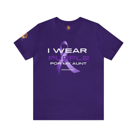 Purple for a Purpose - Aunt Short Sleeve Tee