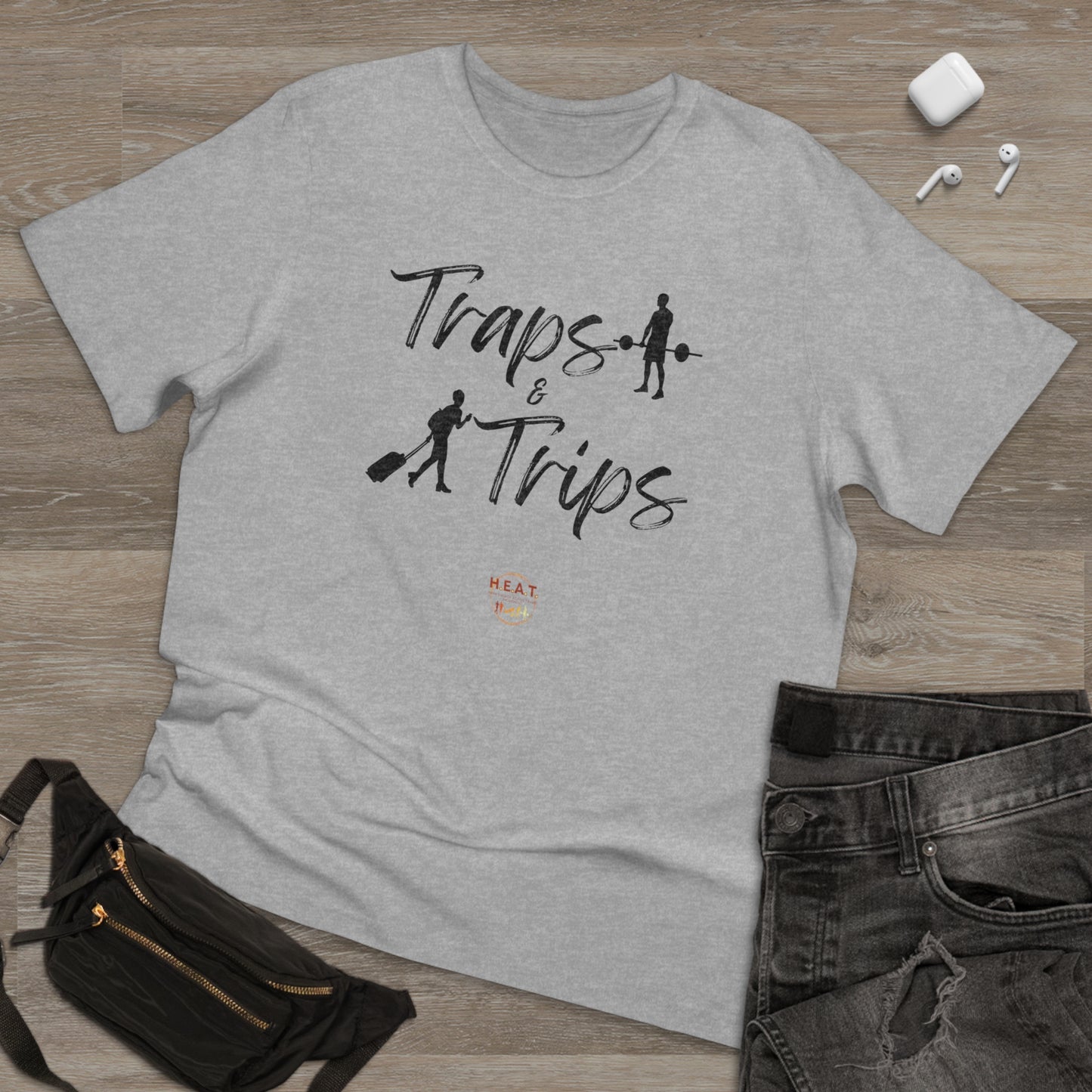 Traps and Trips H.E.A.T. Logo Shirt Front/Back Print