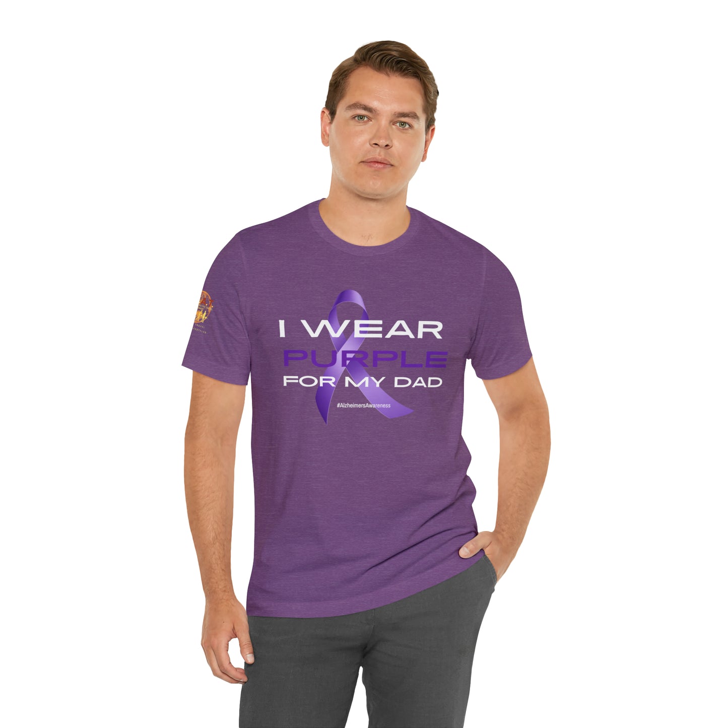 Purple for a Purpose - Dad Short Sleeve Tee