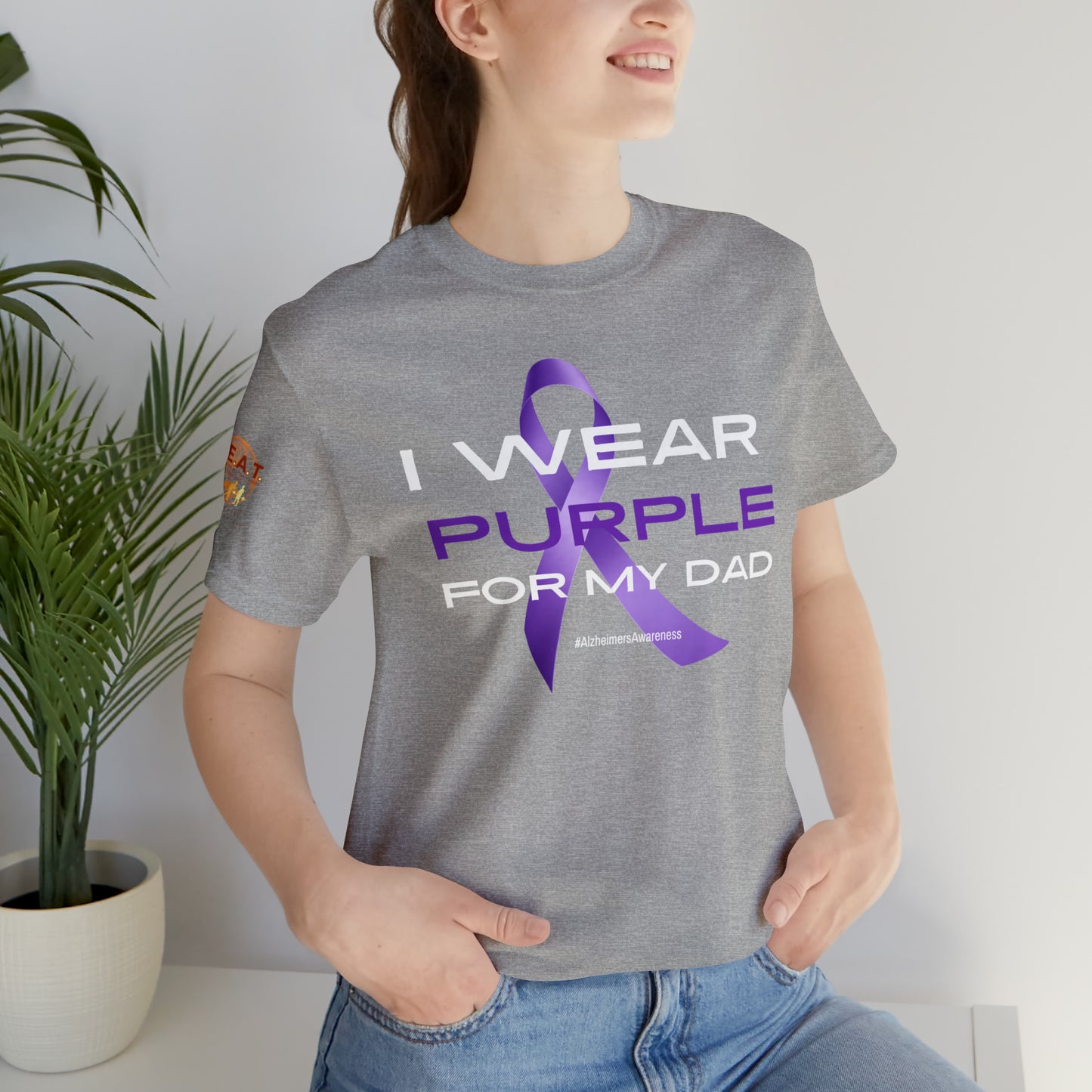 Purple for a Purpose - Dad Short Sleeve Tee