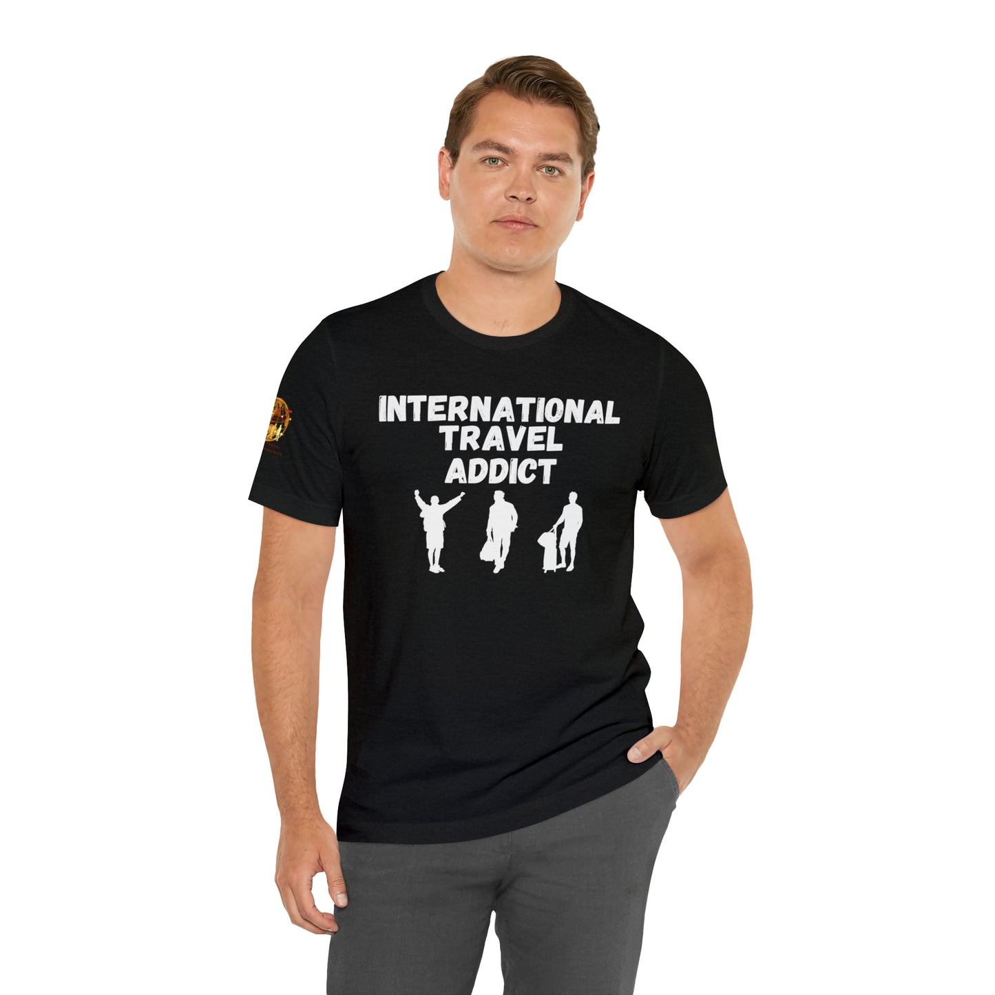 International Travel Addict - Men's Short Sleeve Tee