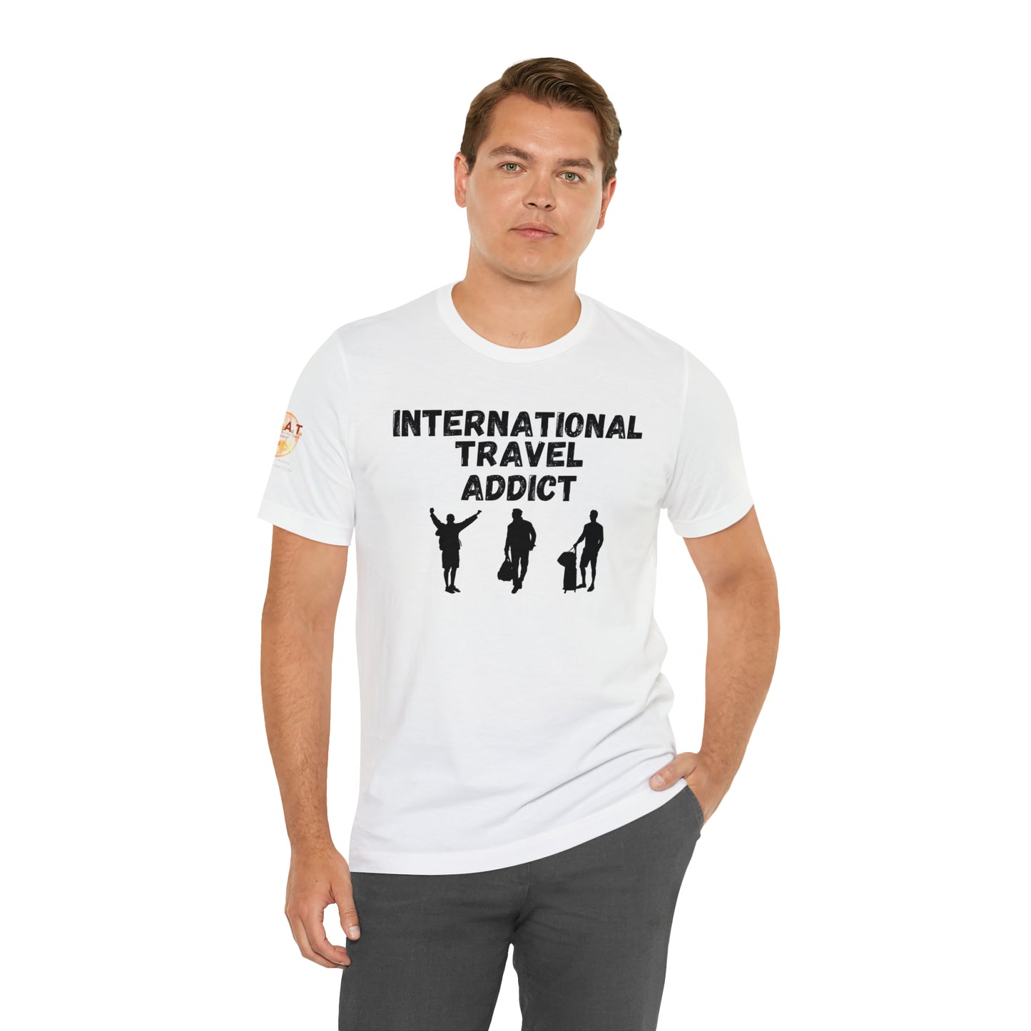 International Travel Addict - Men's Short Sleeve Tee