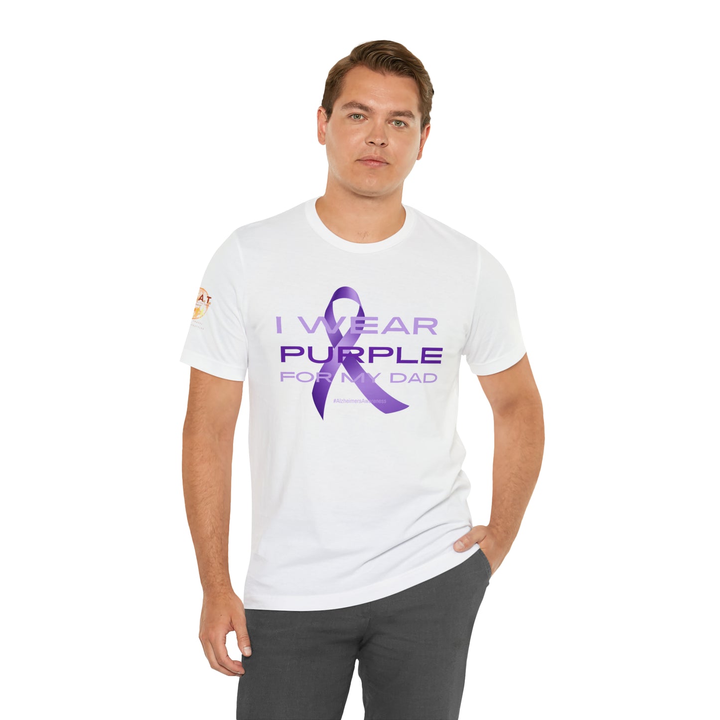Purple for a Purpose - Dad Short Sleeve Tee