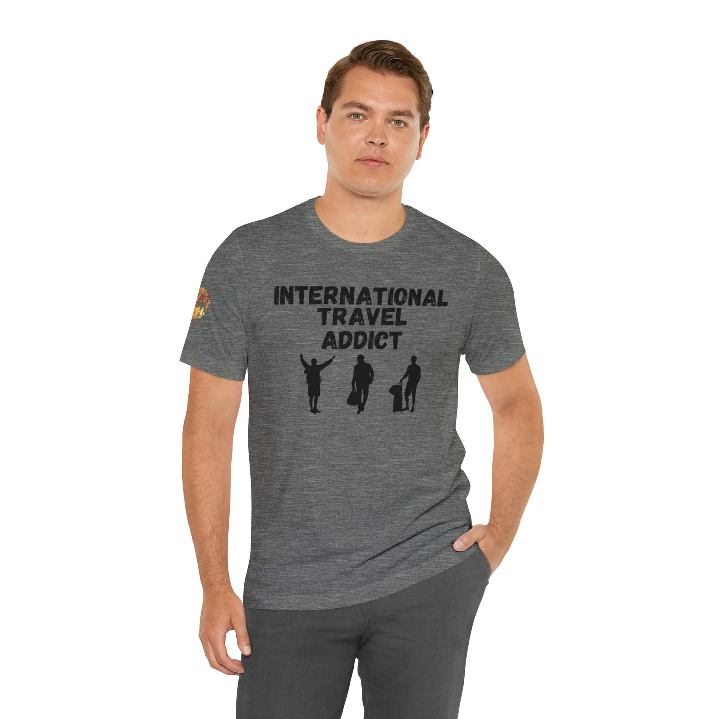 International Travel Addict - Men's Short Sleeve Tee