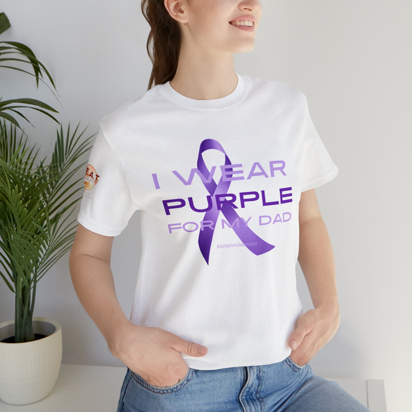 Purple for a Purpose - Dad Short Sleeve Tee