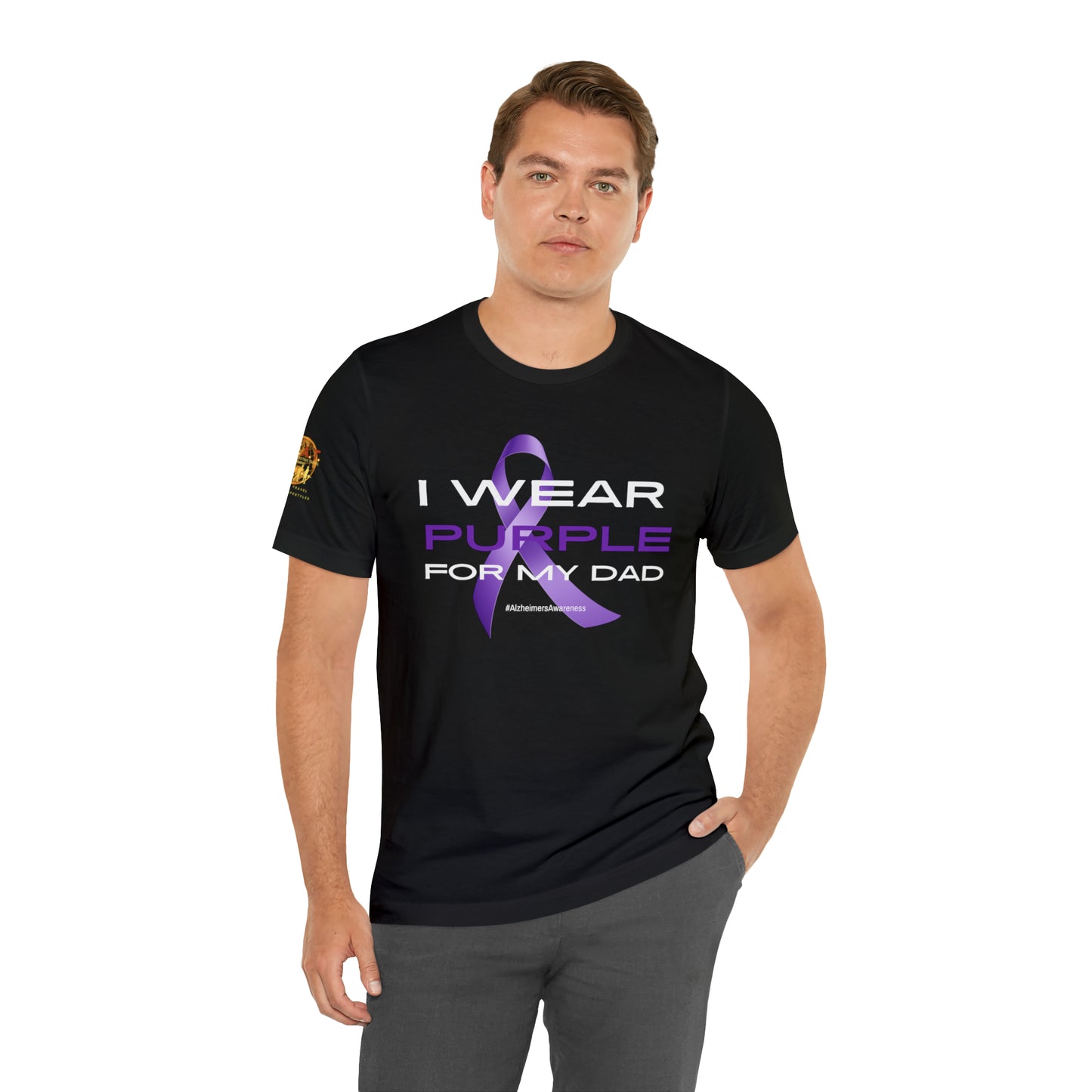 Purple for a Purpose - Dad Short Sleeve Tee