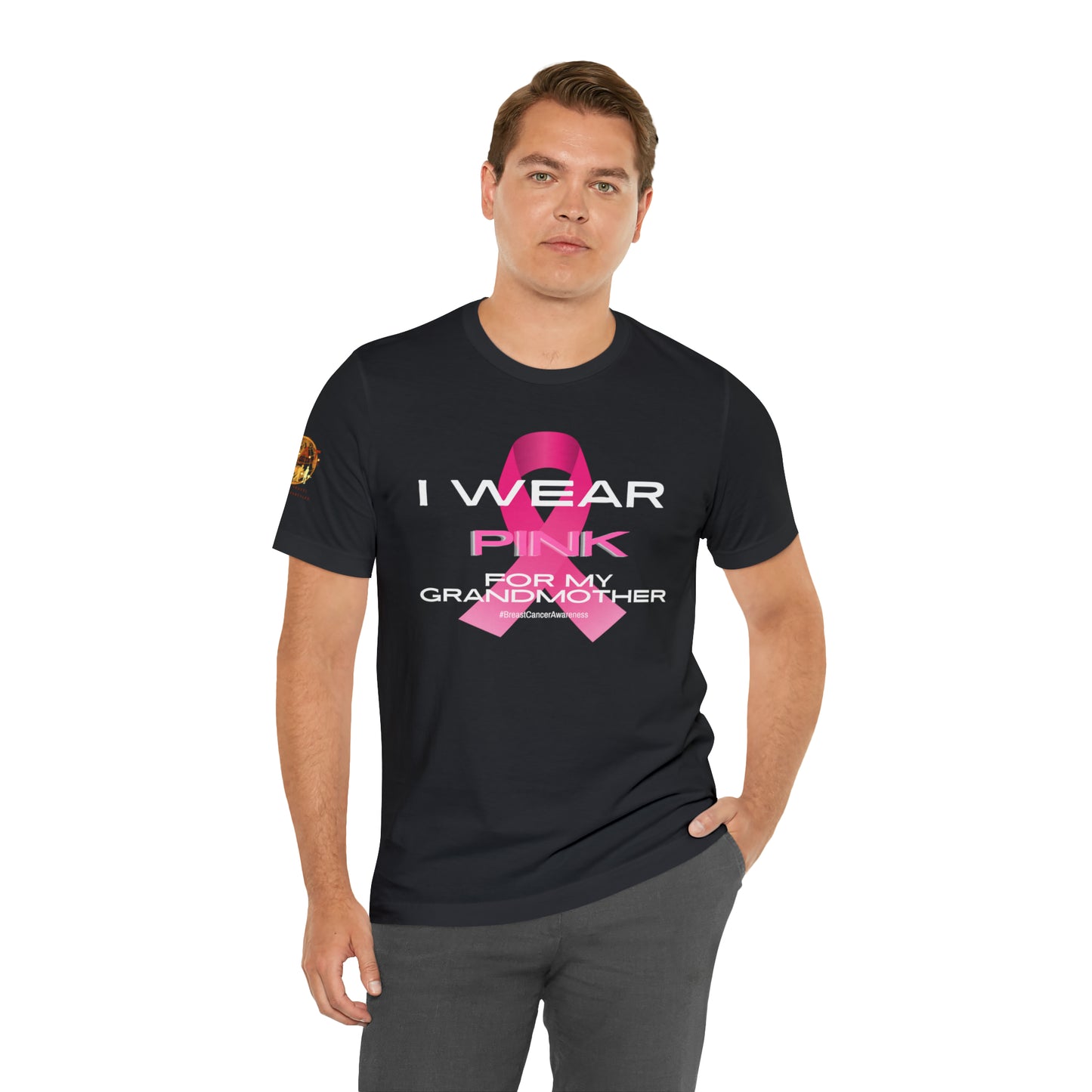 Pink For My Grandma Breast Cancer Short Sleeve Tee